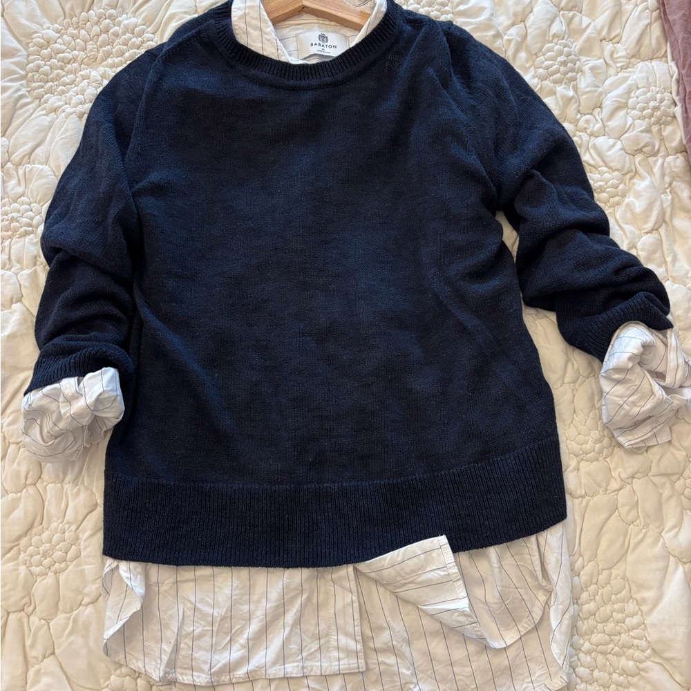 Babaton Cream and Black Striped Shirt - Picture 6 of 6